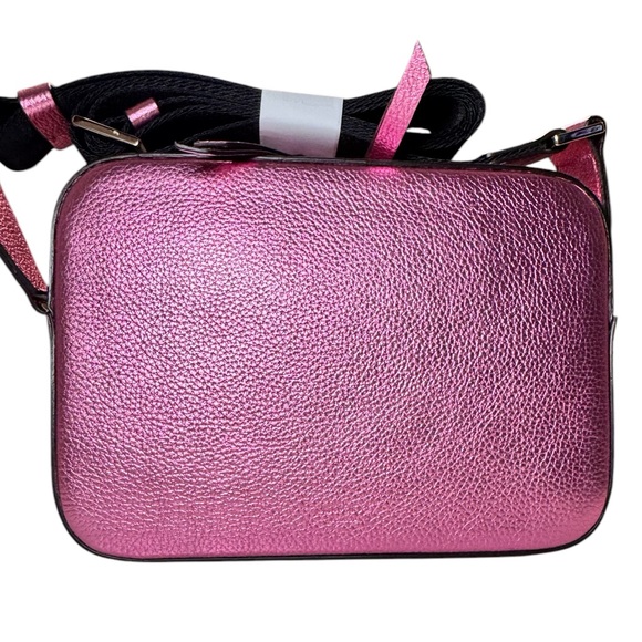 Jimmy Choo Peony Pink Leather Camera Crossbody Bag - Picture 9 of 11